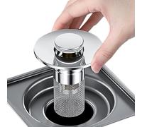 Filtro di scarico per lavello da bagno - Protezione di scarico per lavandino di alta qualità, filtro anti-ostruzione per trappola per capelli | Filtro anti-intasamento 2 in 1 resistente agli odori,