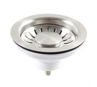 Filtro di scarico per lavello da cucina, 114 mm, in acciaio inox, per lavabo, progettato per prevenire gli intasamenti e sostenere il flusso d'acqua regolare