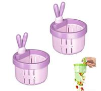Filtro di scarico per lavello da cucina, design a coniglio, 2 pezzi, con rilascio a pressione, anti intasamento, cestino filtro per lavelli, 8,5 cm (3)