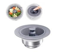 Filtro di scarico per lavello, scolapasta per scolapasta da cucina, in acciaio inox