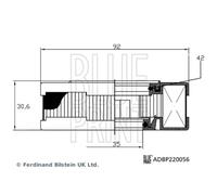 Filtro di sfiato, carter BLUE PRINT ADBP220056