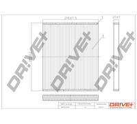 Filtro D'Interno Drve+ DP1110.12.0055 Per ABARTH, ALFA ROMEO, CITROËN, FIAT