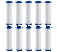Filtro doccia 10 pezzi bastoncini filtranti di ricambio in cotone PP antiblocco per la maggior parte degli accessori per soffioni doccia