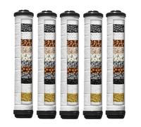 Filtro doccia per soffione doccia, set di 5 filtri di ricambio a più piani versione aggiornata per acqua dura, rimuove cloro e sostanze nocive, rende il bagno più sano.