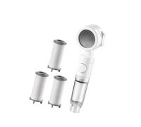 Filtro doccia portatile che protegge la pelle, con pressioni amplificanti, dimensioni portatili, per hotel o campeggio, filtro sostituibile in cotone PP