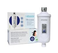 Filtro doccia rimuove l'eccesso di calce e cloro - Ecologico senza solfito di calcio E226 Rimuove metalli pesanti - Filtro doccia per capelli e pelle da 30.000 litri Facile installazione - Alkanatur