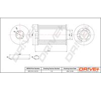 Filtro D'Olio Drve+ DP1110.11.0173 Per AUDI, MAN, SEAT, SKODA, VW