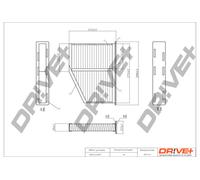 Filtro Drve+ DP1110.12.0037, Aria Interna Per Audi, Seat, Skoda, VW