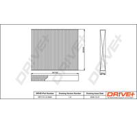 Filtro Drve+ DP1110.12.0042, Aria Interna Per MERCEDES-BENZ