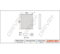 Filtro Drve+ DP1110.12.0134, Aria Interna Per SUZUKI