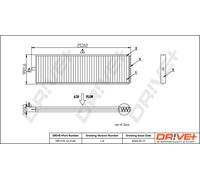 Filtro Drve+ DP1110.12.0145, Aria Interna Per HYUNDAI