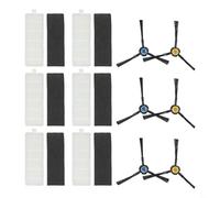 Filtro e spazzola laterale, kit per robot aspirapolvere Silvercrest SSRA, include 6 spazzole laterali per una pulizia accurata dei tappeti (come mostrato)