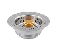 Filtro e tappo di scarico per lavello da cucina in acciaio inox per filtraggio efficiente e prevenzione della ruggine nelle cucine domestiche (1)