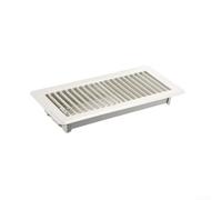 Filtro elastico da pavimento per prese d'aria da 10 x 25,4 cm, con rete traspirante per raccolta della polvere e design Walk-Over (bianco)