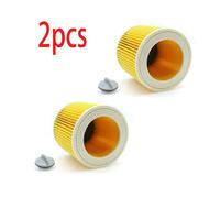 Filtro Element Cartuccia Filtro 1/2/3pcs 11.5 8 12cm 1set Riutilizzato Giallo