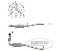Filtro FAP / DPF Ford Transit 2.2TD DPF 2198 cc 74 Kw / 100 cv DRFA/B/C/D/E 1