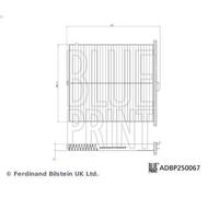Filtro, filtro abitacolo BLUE PRINT ADBP250067 per MAZDA 3 (BM, BN) 2 2013-2019