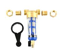 Filtro fine lavabile riutilizzabile, 1" filettatura esterna Spin Down Sediment, filtro dell'acqua con vite da 1/2" 3/4", prefiltro per acqua per tubo (3/4" maschio)