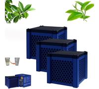 Filtro for Abbeveratoio Pure Cube, Filtro for Abbeveratoio for Cavalli Filternatur, Carbone Attivo for Laghetti, Purificatore for Abbeveratoio Eco-aquarium a Cubo, Filtro a Cubo(Blue,3pcs)