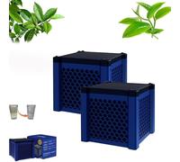 Filtro for Abbeveratoio Pure Cube, Filtro for Abbeveratoio for Cavalli Filternatur, Carbone Attivo for Laghetti, Purificatore for Abbeveratoio Eco-aquarium a Cubo, Filtro a Cubo(Blue,2pcs)