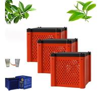 Filtro for Abbeveratoio Pure Cube, Filtro for Abbeveratoio for Cavalli Filternatur, Carbone Attivo for Laghetti, Purificatore for Abbeveratoio Eco-aquarium a Cubo, Filtro a Cubo(Red,3pcs)
