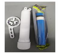 Filtro for acqua 100 GPD RO Membrana + alloggiamento membrana completo di 3 raccordi e chiave inglese per la filtrazione dell'acqua domestica