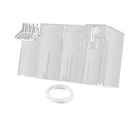 Filtro for acquario, scatola filtro da appendere, silenzioso, scatola filtro esterna for acquario, accessorio for scatola filtrante for acquari di piccole dimensioni, trasparente, 26x13,5x15 cm