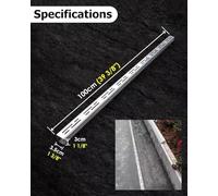 Filtro for drenaggio dell'acqua piovana in acciaio inossidabile for impieghi gravosi - Set di drenaggio for canale da 1 m con tappo terminale(100cmx3.5cmx3cm 1 Pack)