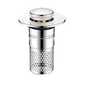 Filtro for lavandino del bagno in acciaio inossidabile 304, tappo anti-perdita, filtro di scarico del lavandino a scomparsa, filtro for lavandino staccabile, cestello filtro incorporato(Brass)