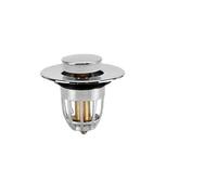 Filtro for lavandino del bagno in acciaio inossidabile 304, tappo anti-perdita, filtro di scarico del lavandino a scomparsa, filtro for lavandino staccabile, cestello filtro incorporato(Basics)