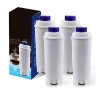 Filtro for macchina da caffè, compatibile con Delonghi, DLSC002 Con filtro acqua addolcitore a carboni attivi De' Longhi ECAM Esam ETAM(4pcs)