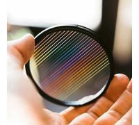 Filtro FX obiettivo della fotocamera con filtro a strisce blu arcobaleno che ruota un bagliore polarizzante(82mm)