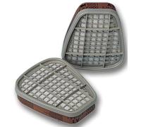 Filtro Gas & VAP A2 PK4 Coppie, Filtro, Gas/Vapore, Vapori Organici, Qty.8 | 6055 A2