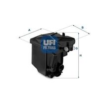 FILTRO GASOLIO C2 C3 C4 FIESTA FOCUS FUSION 206 24.027.00 UFI