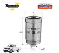 FILTRO GASOLIO CADILLAC KIA CARENS MAHINDRA 10> GOA SSANGYONG TIVOLI SAAB 9-3