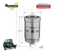 FILTRO GASOLIO DAIHATSU HIJET LAND ROVER DEFENDER DISCOVERY I PIAGGIO APE TM 90>