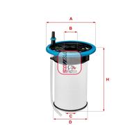 FILTRO GASOLIO FIAT 500X JEEP RENEGAD GIULIA STELVIO 1.6-2.2 MARCA SOFIMA