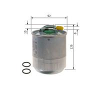 FILTRO GASOLIO MERCEDES CLASSE C G M R F026402056 BOSCH