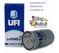 FILTRO GASOLIO UFI FIAT GRANDE PUNTO DOBLO' EVO 1.3 MULTIJET ALFA ROMEO 159