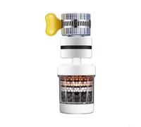 Filtro generale per rubinetto a 360 °, filtro dell'acqua del rubinetto della cucina e della casa, filtro del purificatore d'acqua (bianco)