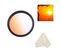 Filtro graduato per obiettivo fotocamera 37 mm, colore arancione, per Olympus OM-D E-M1X, E-M5 II, E-M5 III con obiettivo Olympus M.Zuiko Digital ED 14-42 mm f/3.5-5.6 EZ