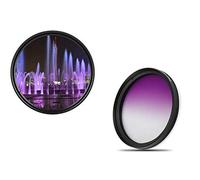 Filtro graduato professionale, 49 mm, colore lilla, graduato, 49 mm, dHD digitale glila