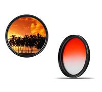 Filtro graduato professionale, 49 mm, colore rosso, graduato, 49 mm, dHD DIGITAL Grot