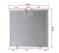 Filtro grasso alluminio 330x320mm per cappe per BOSCH e da incasso