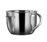 Filtro grasso in acciaio inox 304 - Setaccio fine per sgrassare olio e brodo, ideale per friggitrice, fonduta e zuppa, con pratico beccuccio, lavabile in lavastoviglie (1L) (500ML)