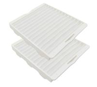 Filtro Hepa bianco for Samsung DJ63-00539A SC41E0 SC4170 SC4180 SC4190 SC5240 SC5250 SC5280 SC5630 SC5670 Parti del filtro BPfire(2pc)