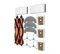 Filtro HEPA e set di spazzole per scopa Uninell UR3 inclusi | Set da 14 pezzi, 2 spazzole principali, 4 spazzole laterali, 2 filtri HEPA, 3 moci, 3 sacchetti, prestazioni ottimali