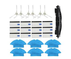 Filtro HEPA For Robot Spazzante Spazzola Principale Panno For Mocio Spazzola Laterale, Compatibile Con Rowenta X-Plorer Serie 75 RG7687 / RR7687WH, Accessori For Aspirapolvere Robot