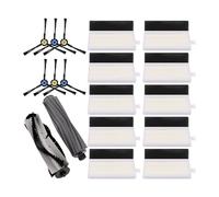 Filtro HEPA FSLH con rullo e spazzola laterale compatibile con ILIFE T20s, pezzi di ricambio for aspirapolvere robot