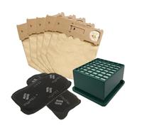 Filtro Hepa, sacchetto for la polvere e filtro a carbone attivo del motore di ricambio for i pezzi dell'aspirapolvere Vorwerk VK130 VK131 VK131SC Lodevole